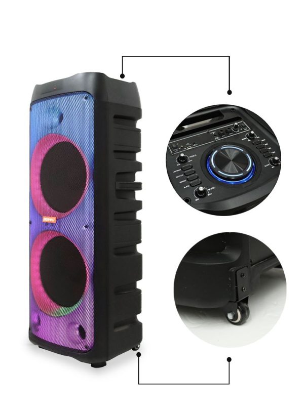 DIGIVOLT DG1201 Bluetooth Speaker - 1000W Battery USB AUX Radio