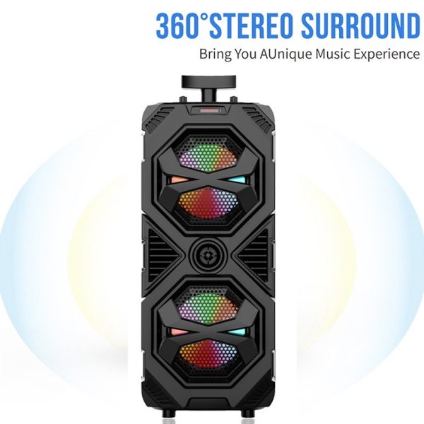 ZQS-8212 Bluetooth! FM! AUX! MicroSD! USB! Super bass Speaker - Image 2