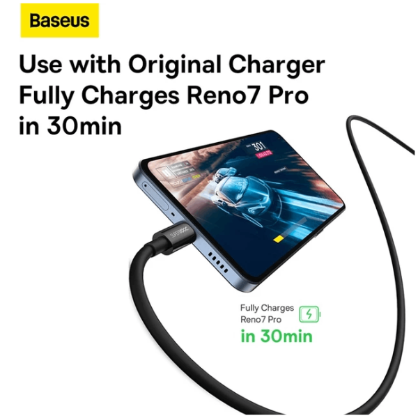 Baseus Superior Series 65W SUPERVOOC Fast Charging USB to Type-C Cable - Image 5