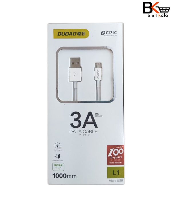 DUDAO cable USB / micro USB 3A cable 1m white (L1M white)