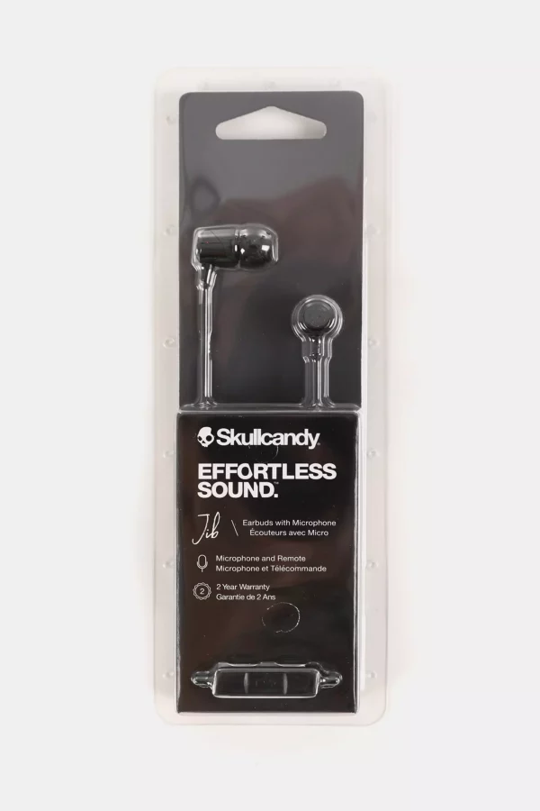 Skullcandy S2DUYK343 Jib In-ear Noise-isolating Earbuds Headphones with Microphone - Black - Image 4