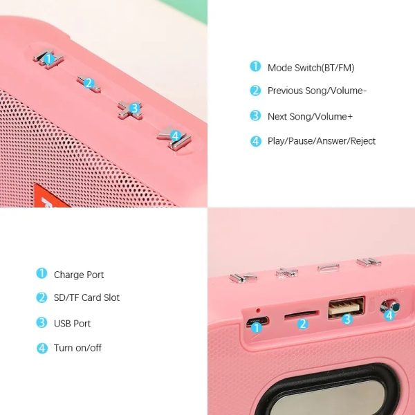 New Multifunctional Bluetooth Speaker TG179 Gift Outdoor Portable Card USB Speakers For Phones With TF FM Radio Subwoofer - Image 13